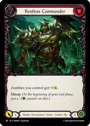 Restless Commander (Red) (AMA014) - Armory Deck: Malice