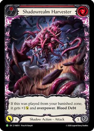 Shadowrealm Harvester (Red) - FAB511 (FAB511) - Flesh and Blood: Promo Cards Rainbow Foil