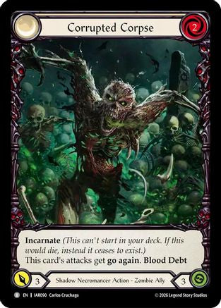 Corrupted Corpse (IAR090) - Pre-release - Usurp the Shadow Throne Rainbow Foil