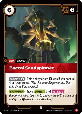 Baccai Sandspinner (001/166) - Vendetta Foil (Riftbound TCG)