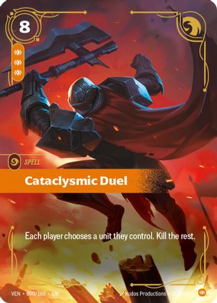 Cataclysmic Duel (090/166) - Vendetta Foil (Riftbound TCG)