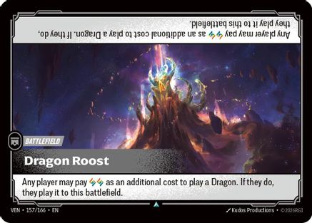 Dragon Roost (157/166) - Vendetta Foil (Riftbound TCG)