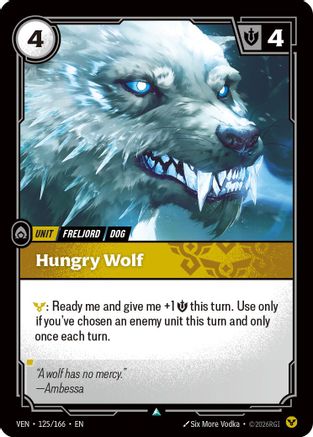 Hungry Wolf (125/166) - Vendetta  (Riftbound TCG)