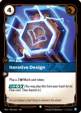 Iterative Design (051/166) - Vendetta Foil (Riftbound TCG)