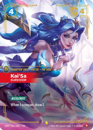 Kai'Sa - Survivor (SP1/006) - Vendetta Foil (Riftbound TCG)