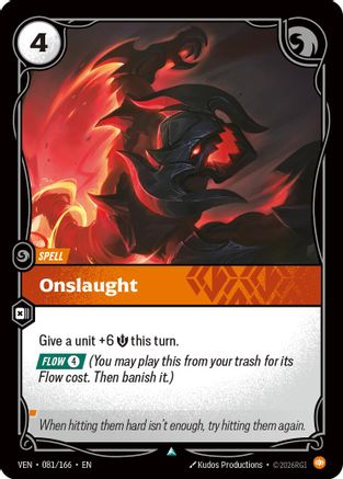 Onslaught (081/166) - Vendetta  (Riftbound TCG)