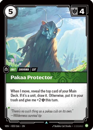 Pakaa Protector (033/166) - Vendetta Foil (Riftbound TCG)