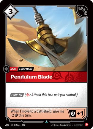 Pendulum Blade (011/166) - Vendetta Foil (Riftbound TCG)