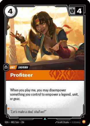 Profiteer (082/166) - Vendetta  (Riftbound TCG)
