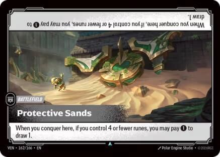 Protective Sands (162/166) - Vendetta Foil (Riftbound TCG)