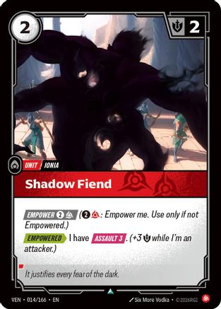 Shadow Fiend (014/166) - Vendetta  (Riftbound TCG)