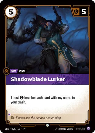 Shadowblade Lurker (096/166) - Vendetta Foil (Riftbound TCG)