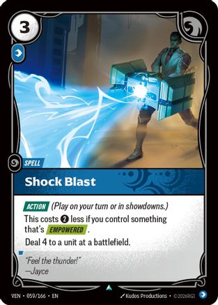 Shock Blast (059/166) - Vendetta Foil (Riftbound TCG)