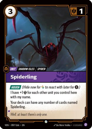 Spiderling (097/166) - Vendetta  (Riftbound TCG)