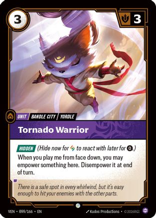 Tornado Warrior (099/166) - Vendetta  (Riftbound TCG)