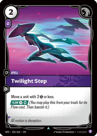 Twilight Step (105/166) - Vendetta Foil (Riftbound TCG)