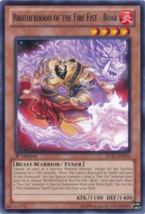 Brotherhood of the Fire Fist - Boar [JOTL-EN026] Rare