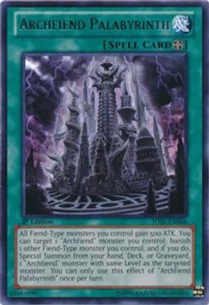 Archfiend Palabyrinth [JOTL-EN066] Rare