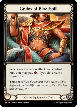 Grains of Bloodspill (MPW010) - Mastery Pack Warrior Rainbow Foil