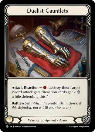 Duelist Gauntlets (MPW015) - Mastery Pack Warrior Cold Foil