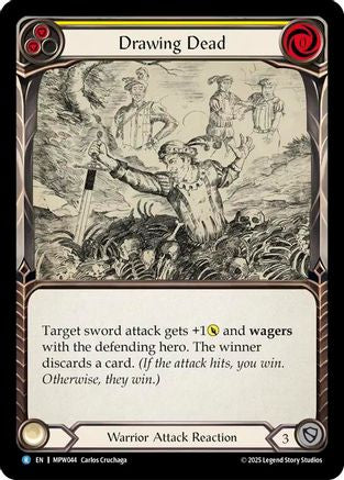 Drawing Dead (Yellow) (MPW044) - Mastery Pack Warrior Rainbow Foil