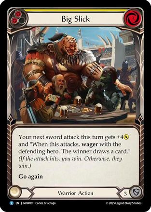 Big Slick (Yellow) (MPW061) - Mastery Pack Warrior Rainbow Foil