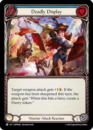 Deadly Display (Blue) (MPW082) - Mastery Pack Warrior Rainbow Foil