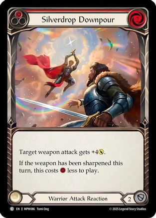 Silverdrop Downpour (Red) (MPW086) - Mastery Pack Warrior Rainbow Foil