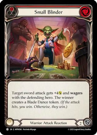 Small Blinder (Red) (MPW090) - Mastery Pack Warrior Rainbow Foil