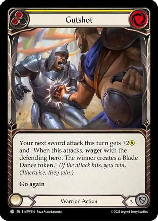 Gutshot (Yellow) (MPW110) - Mastery Pack Warrior Rainbow Foil