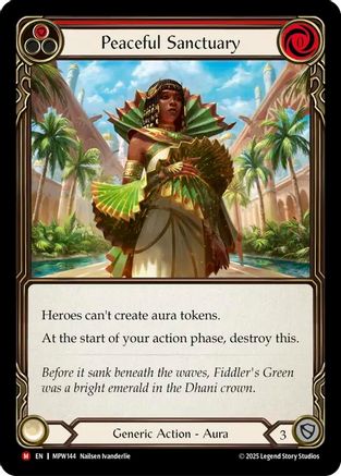 Peaceful Sanctuary (Red) (MPW144) - Mastery Pack Warrior Rainbow Foil