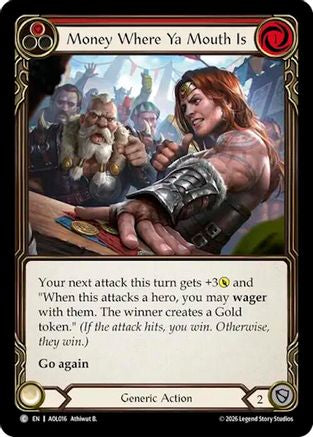 Money Where Ya Mouth Is (Red) (AOL016) - Armory Deck: Olympia, Prized Fighter