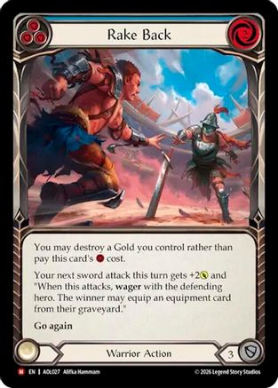 Rake Back (Blue) (AOL027) - Armory Deck: Olympia, Prized Fighter