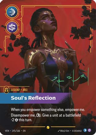 Mel - Soul's Reflection (Signature) (195*/166) - Vendetta Foil (Riftbound TCG)