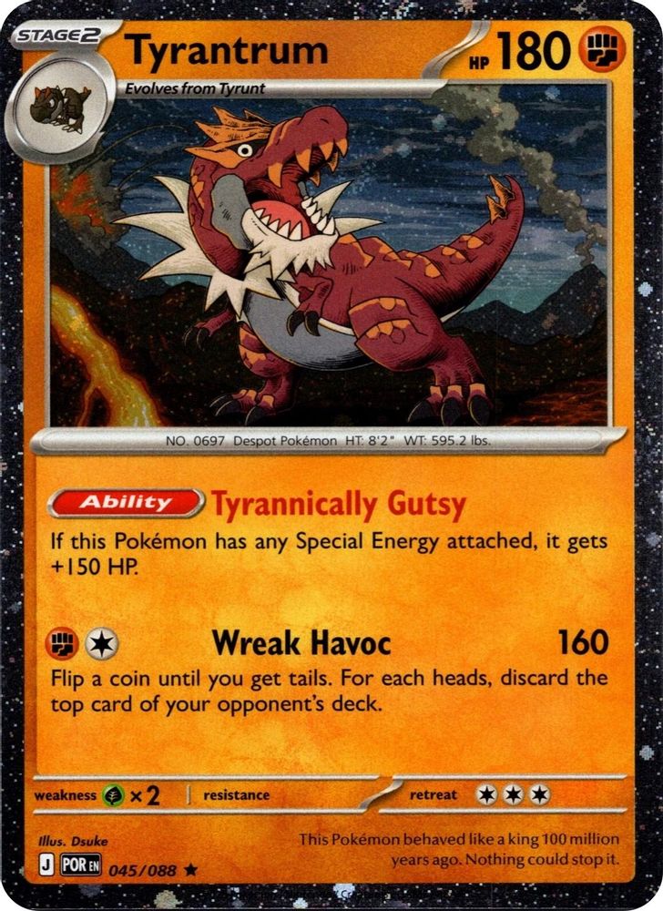 Tyrantrum (Cosmos Holo) 045/088 - Holofoil Blister Exclusives - Rare