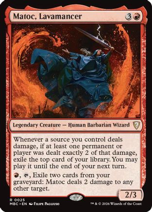 Matoc, Lavamancer (-025) - Mystery Booster Commander Edition