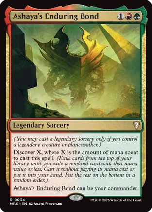 Ashaya's Enduring Bond (-034) - Mystery Booster Commander Edition