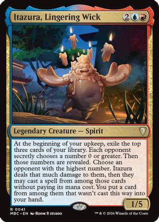 Itazura, Lingering Wick (-041) - Mystery Booster Commander Edition Foil