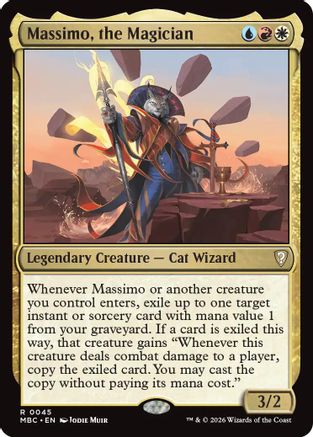 Massimo, the Magician (-045) - Mystery Booster Commander Edition