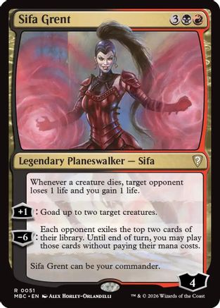 Sifa Grent (-051) - Mystery Booster Commander Edition