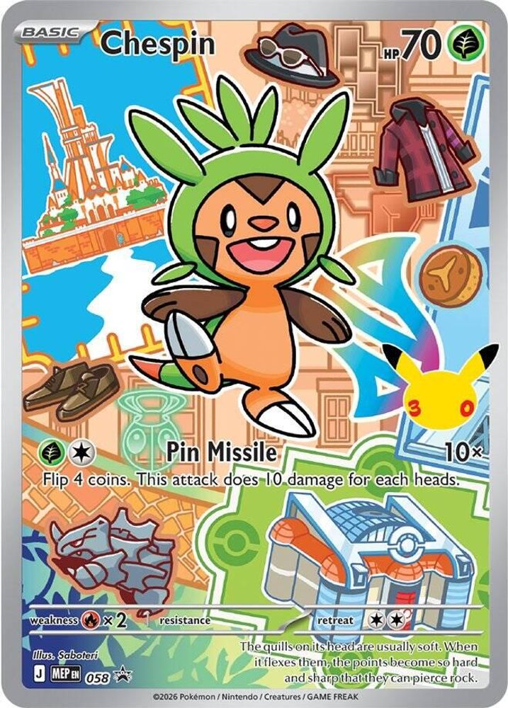 Chespin 058 - Holofoil First Partner Collection 2026 - Promo