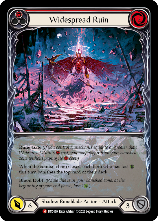 Widespread Ruin (Extended Art) [DTD139] (Dusk Till Dawn)  Rainbow Foil