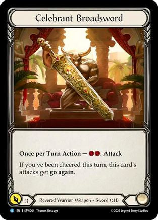 Celebrant Broadsword (SPW004) - Smash Palace: Chorus of Steel Rainbow Foil