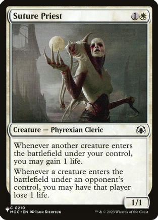 Suture Priest (MOC) (LIST-210) - The List Reprints