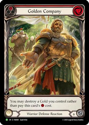 Golden Company (Red) - FAB481 (FAB481) - Flesh and Blood: Promo Cards Rainbow Foil