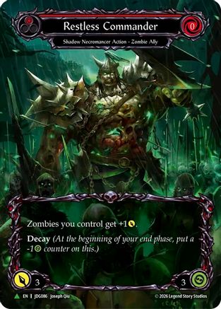 Restless Commander (Marvel) - JDG086 (JDG086) - Flesh and Blood: Promo Cards Cold Foil