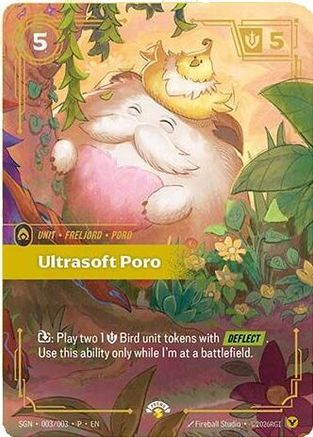 Ultrasoft Poro (003/003) - Secret Garden Foil (Riftbound TCG)