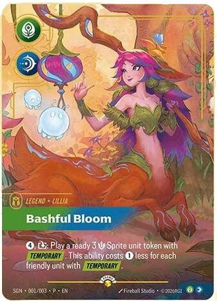 Lillia - Bashful Bloom (001/003) - Secret Garden Foil (Riftbound TCG)