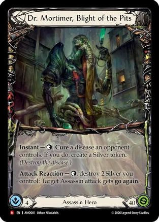 Dr. Mortimer, Blight of the Pits (AMO001) - Armory Deck: Dr. Mortimer, Blight of the Pits Rainbow Foil