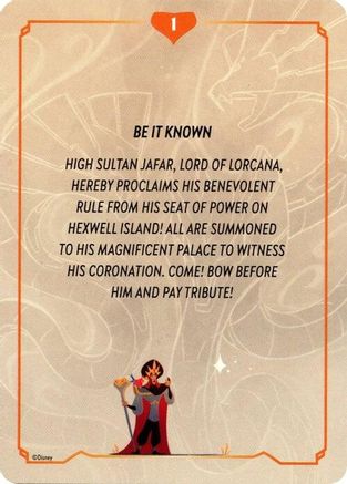 Reign of Jafar Lore Card (1 of 19)  - Reign of Jafar